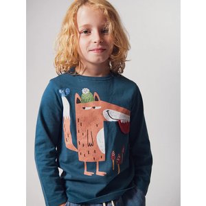Παιδική Μπλούζα για Αγόρια Dark Navy Fox