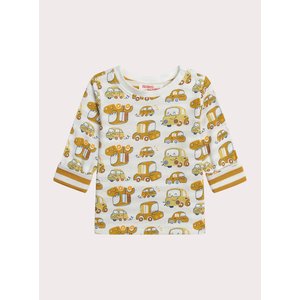 Βρεφική Μπλούζα για Αγόρια Yellow Cars - 2 σε 1