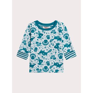 Βρεφική Μπλούζα για Αγόρια Dark Turquoise Pattern - 2 σε 1