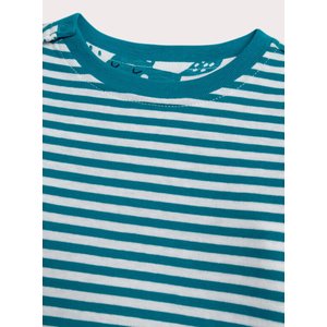 Βρεφική Μπλούζα για Αγόρια Dark Turquoise Pattern - 2 σε 1