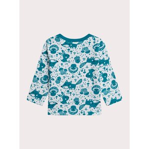 Βρεφική Μπλούζα για Αγόρια Dark Turquoise Pattern - 2 σε 1