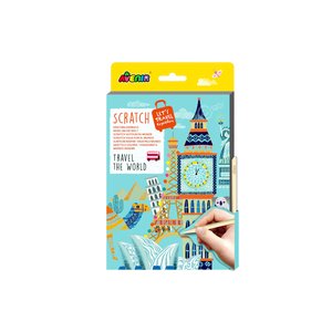 Παιδικό Βιβλίο Ζωγραφικής Avenir-Scratch Travel the World