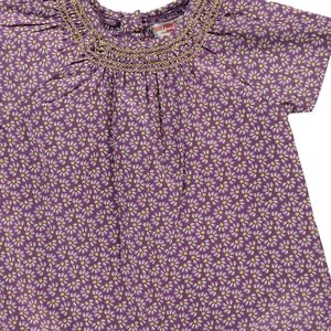 Βρεφική Μπλούζα για Κορίτσια Purple Daisies